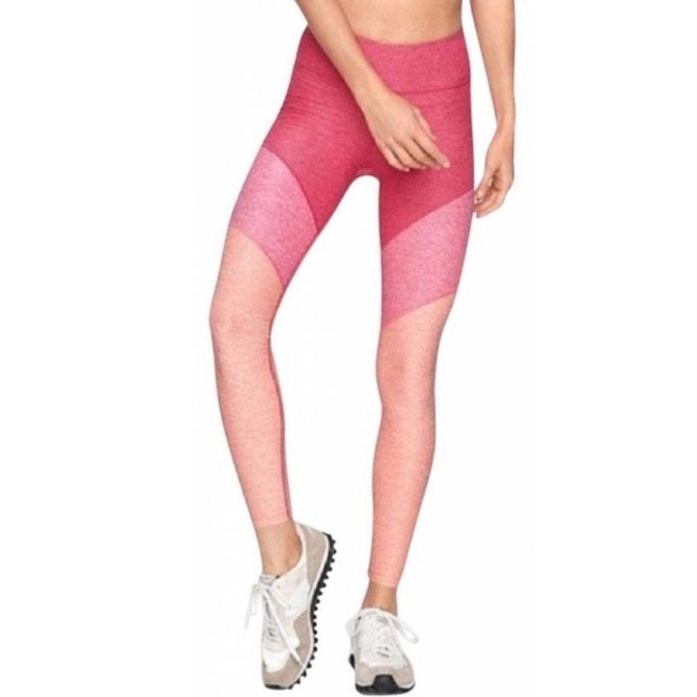Outdoor Voices Pink Colorblock Yoga Leggings